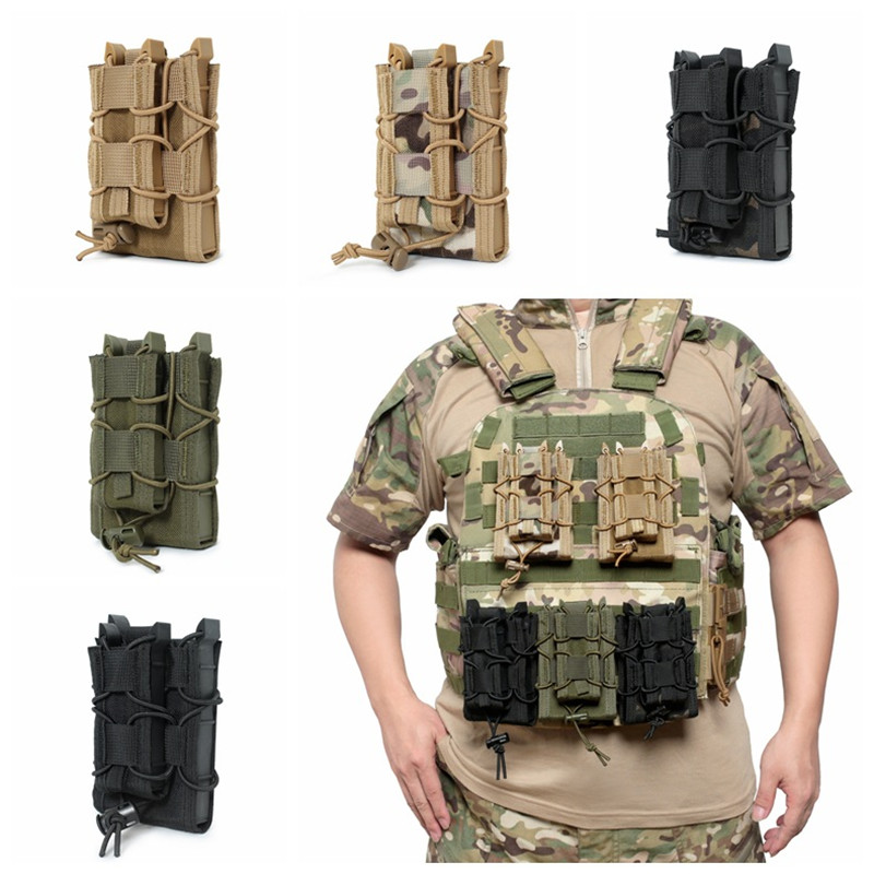 Molle Mag Pouch Double Magazine 5.56 9Mm - Bolsa Portacargadores Molle 5.56 9mm para