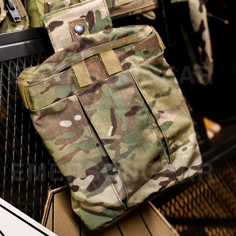 Tactical Dump Pouch Foldable Drop Bag - Emersongear bolsa de basura táctica MOLLE
