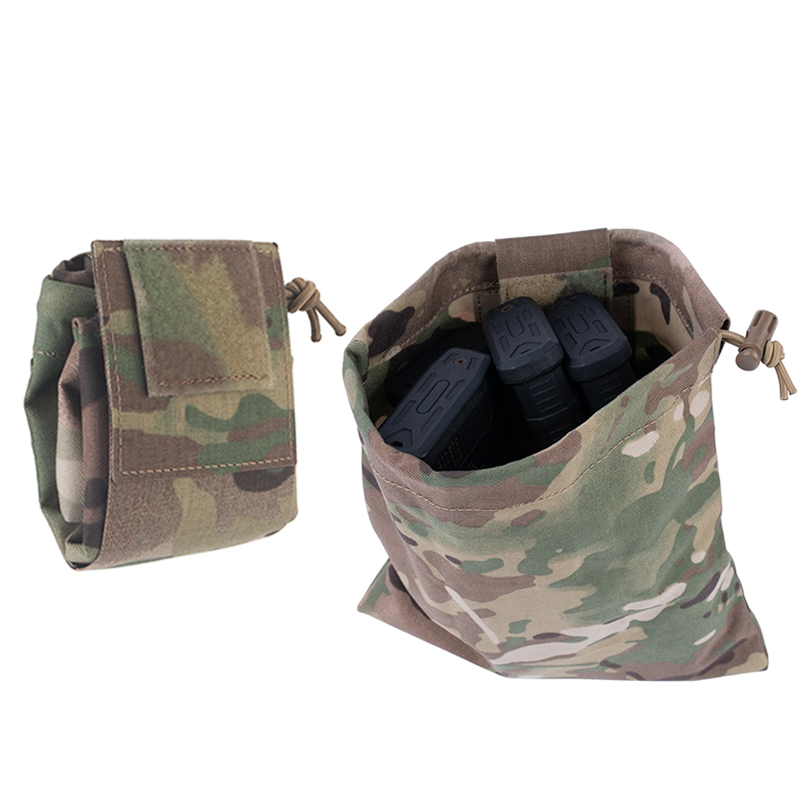 Tactical Dump Pouch Foldable Drop Bag - Bolsa Táctica Plegable para Cargadores, Bolsa