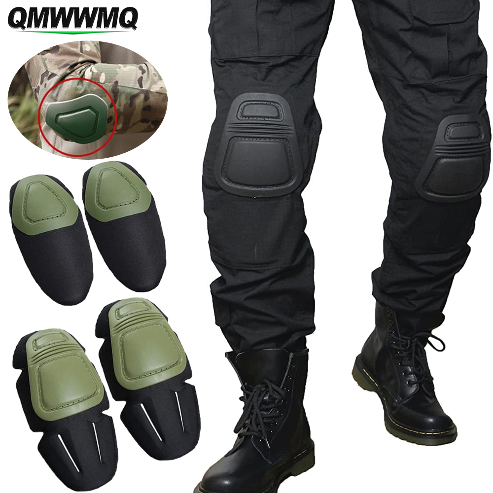 Combat Knee Pads Elbow Pads Set Military - 4 unids/set rodillera táctica militar conjunto