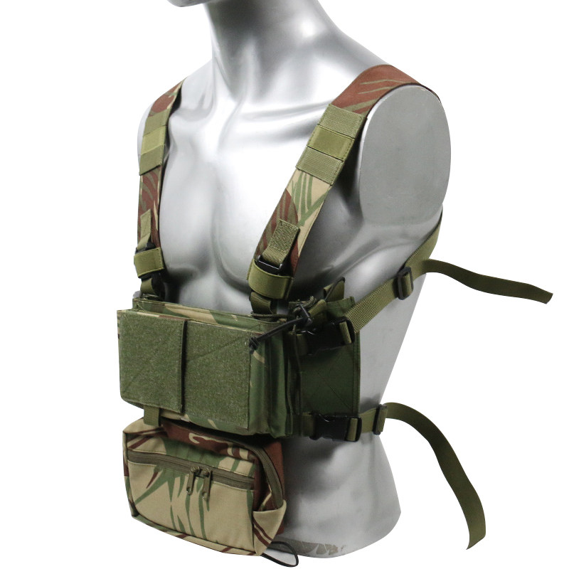 Tactical Chest Rig Modular Micro Fight - Chaleco Modular Táctico Rhodesian Brushstroke Camo