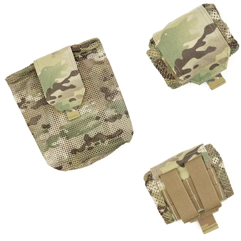 Tactical Dump Pouch Foldable Drop Bag - Bolsa Táctica de Malla Molle Plegable