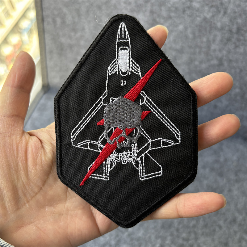 Patch Morale Tactical Military Hook Loop - Parche de calavera bordado en ropa,