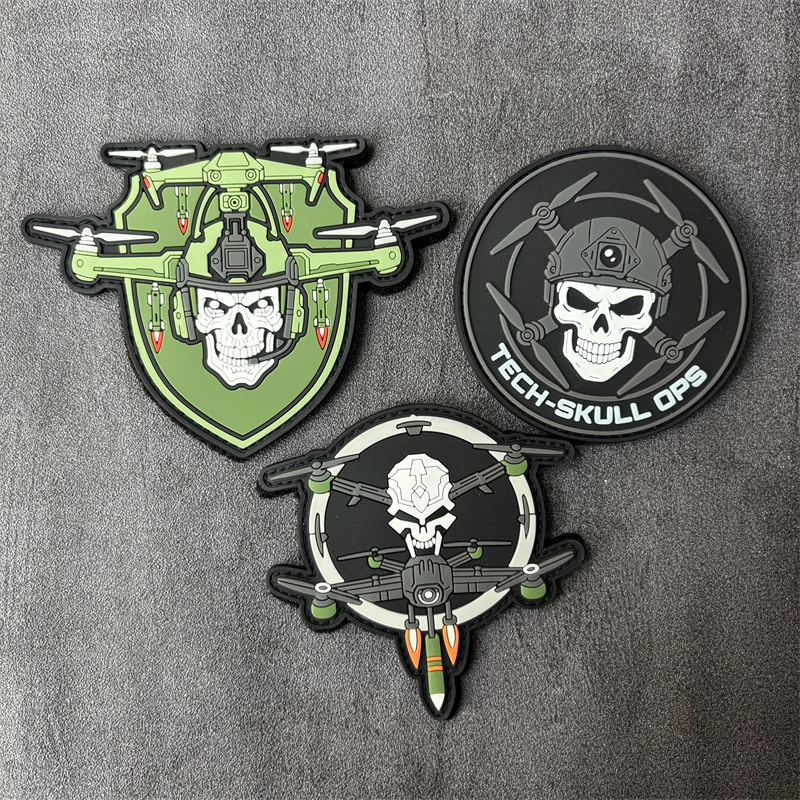 Patch Morale Tactical Military Hook Loop - Parche 3D de PVC con diseño