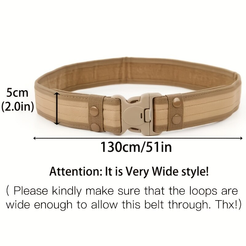 Cinturón táctico de camuflaje  - Tactical Combat Belt Quick Release Buckle reseña y precio