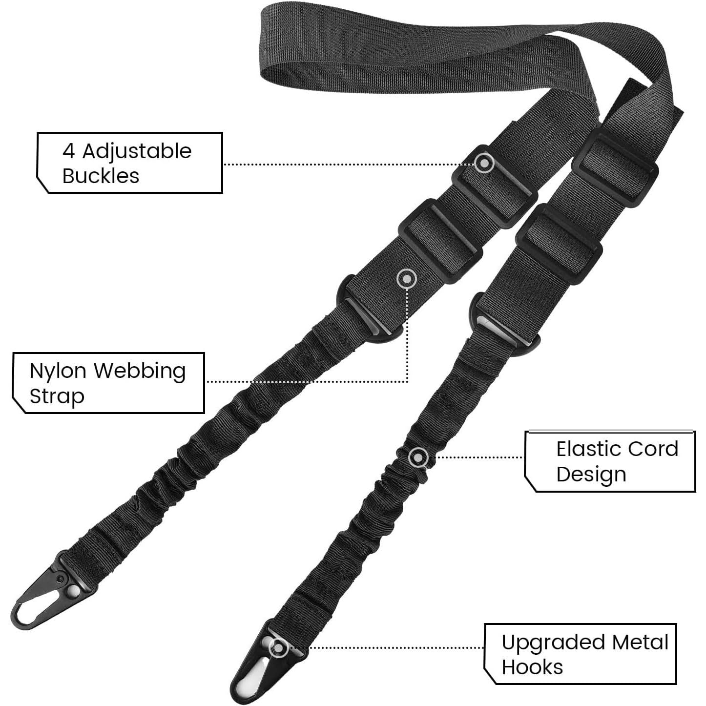 Eslinga táctica de dos puntos- - Tactical Sling 2 Point Quick Adjust Rifle reseña y precio