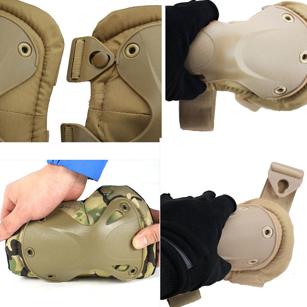 4 unids/set rodilleras y coder - Combat Knee Pads Elbow Pads Set Military reseña y precio