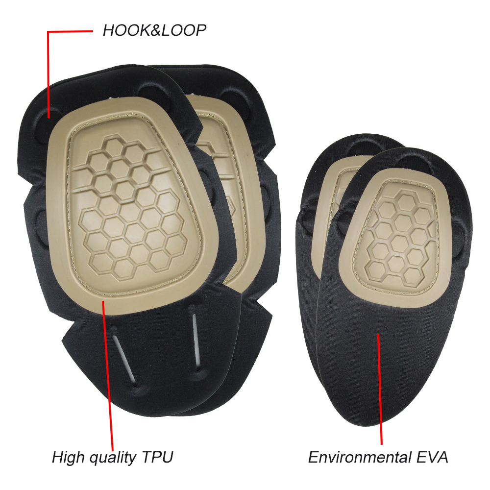 4 unids/set rodilleras táctica - Combat Knee Pads Elbow Pads Set Military reseña y precio