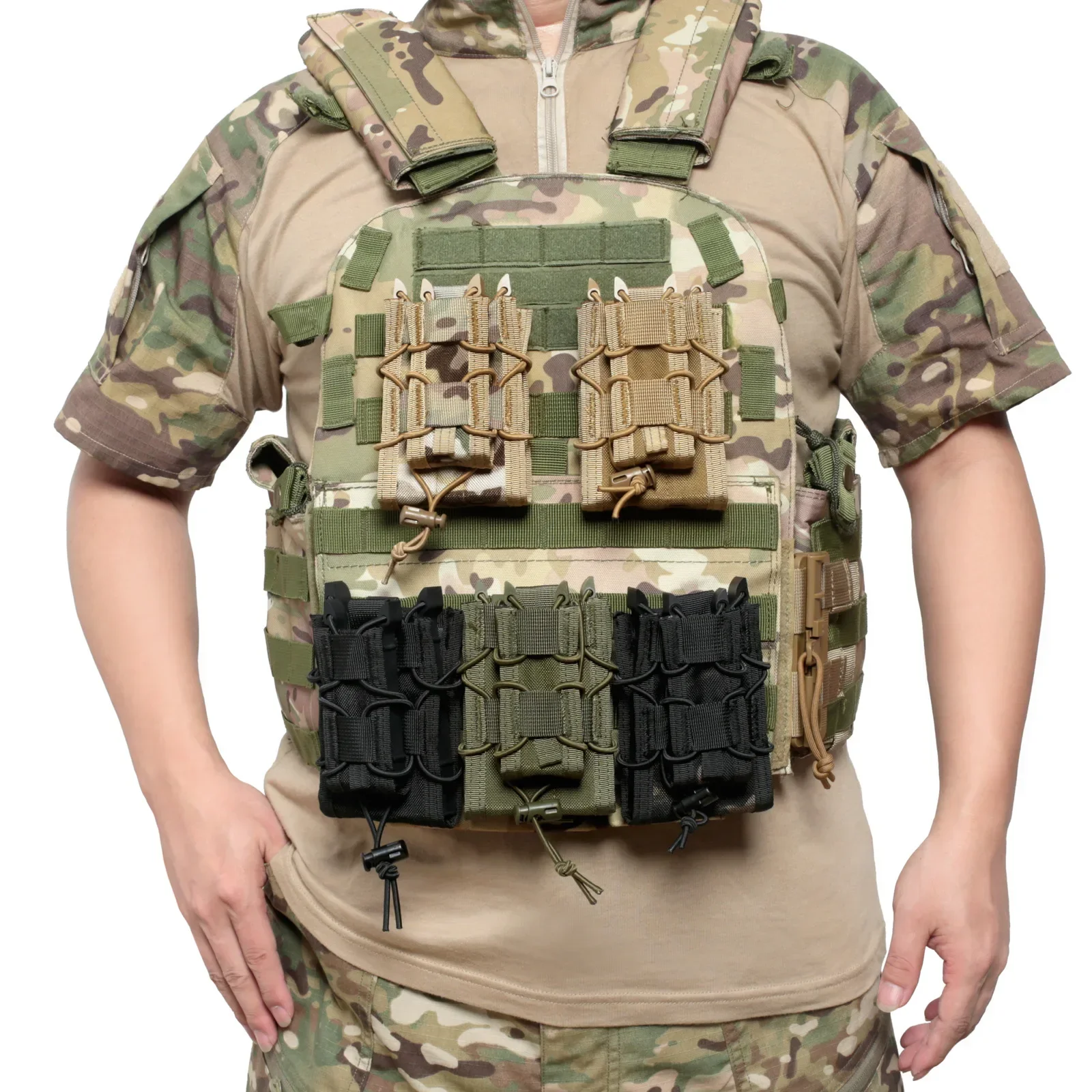 Funda Molle para cargadores de - Molle Mag Pouch Double Magazine 5.56 9Mm reseña y precio