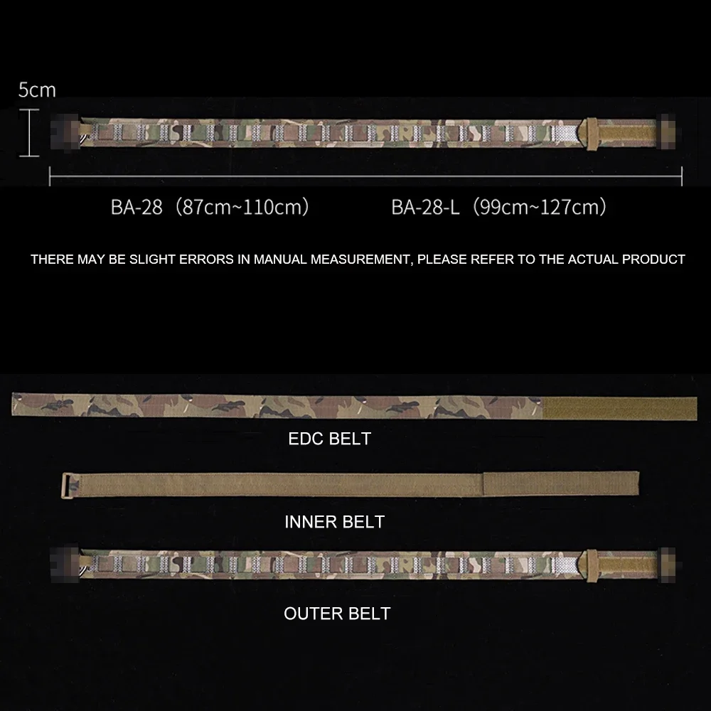 Cinturón táctico MOLLE 3 en 1, - Tactical Combat Belt Quick Release Buckle reseña y precio