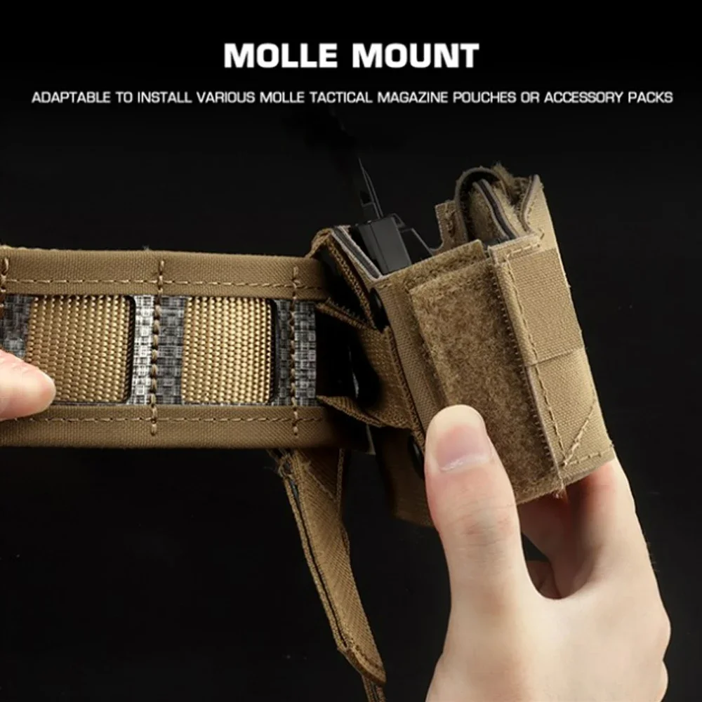 Cinturón táctico MOLLE 3 en 1, - Tactical Combat Belt Quick Release Buckle reseña y precio