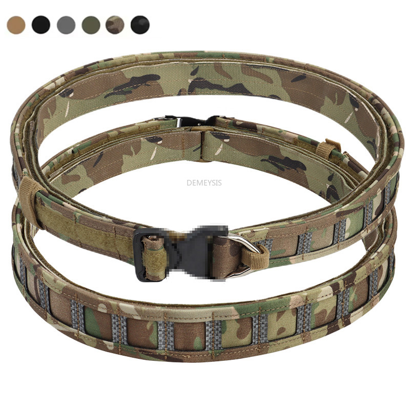 Cinturones tácticos 3 en 1 de  - Tactical Combat Belt Quick Release Buckle reseña y precio