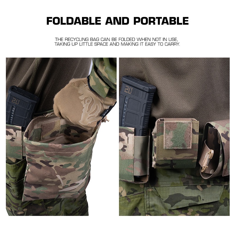 Bolsa Táctica Plegable para Ca - Tactical Dump Pouch Foldable Drop Bag reseña y precio