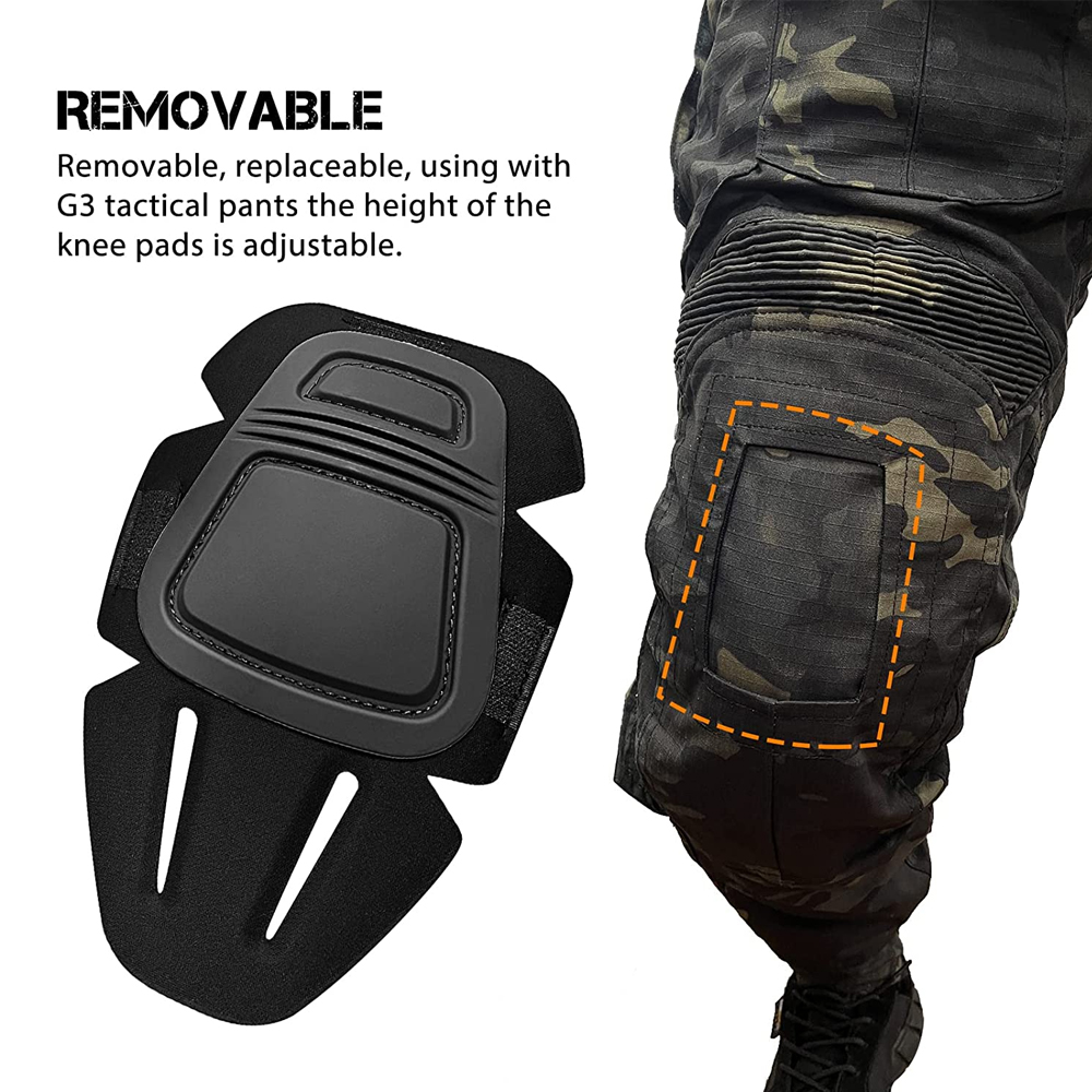 4 unids/set rodillera táctica  - Combat Knee Pads Elbow Pads Set Military reseña y precio
