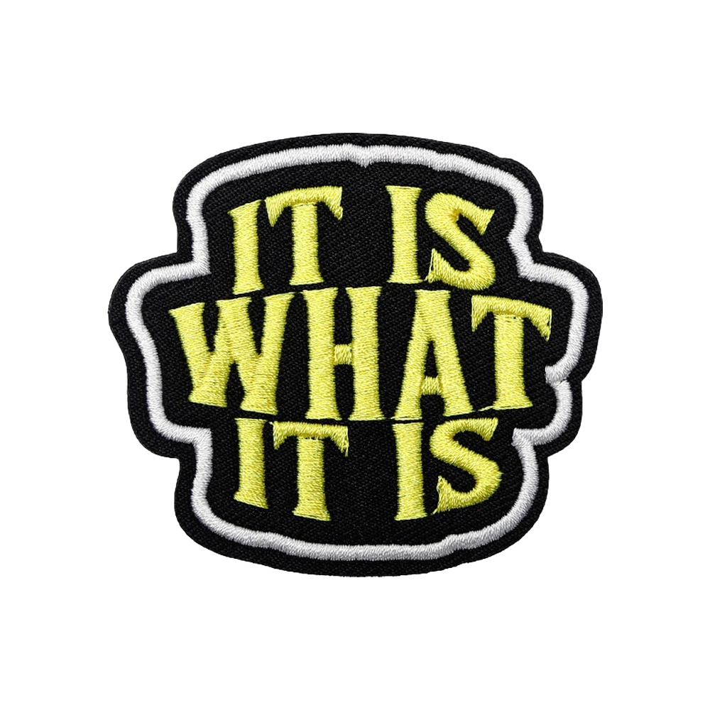IT IS WHAT IT IS cita táctica  - Patch Morale Tactical Military Hook Loop reseña y precio