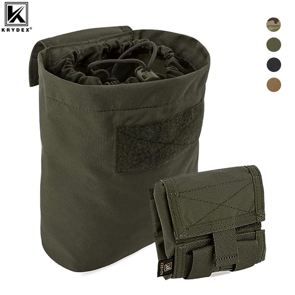 KRYDEX-bolsa táctica MOLLE ple - Tactical Dump Pouch Foldable Drop Bag reseña y precio