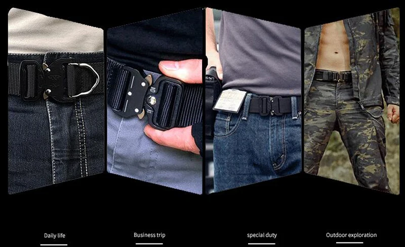 Cinturón táctico de nailon mul - Tactical Combat Belt Quick Release Buckle reseña y precio