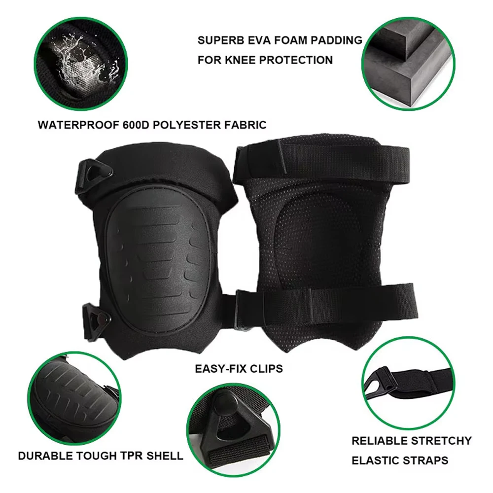 Rodillera y codera ajustable p - Combat Knee Pads Elbow Pads Set Military reseña y precio