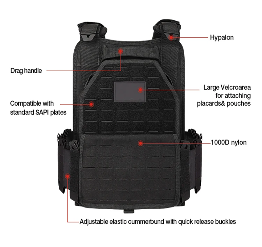 YAKEDA 6094 chaleco táctico mi - Molle Tactical Vest Military Laser Cut reseña y precio