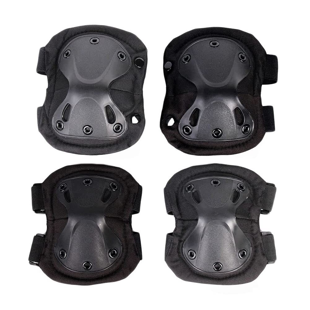 Juego de 4 piezas de rodillera - Combat Knee Pads Elbow Pads Set Military reseña y precio