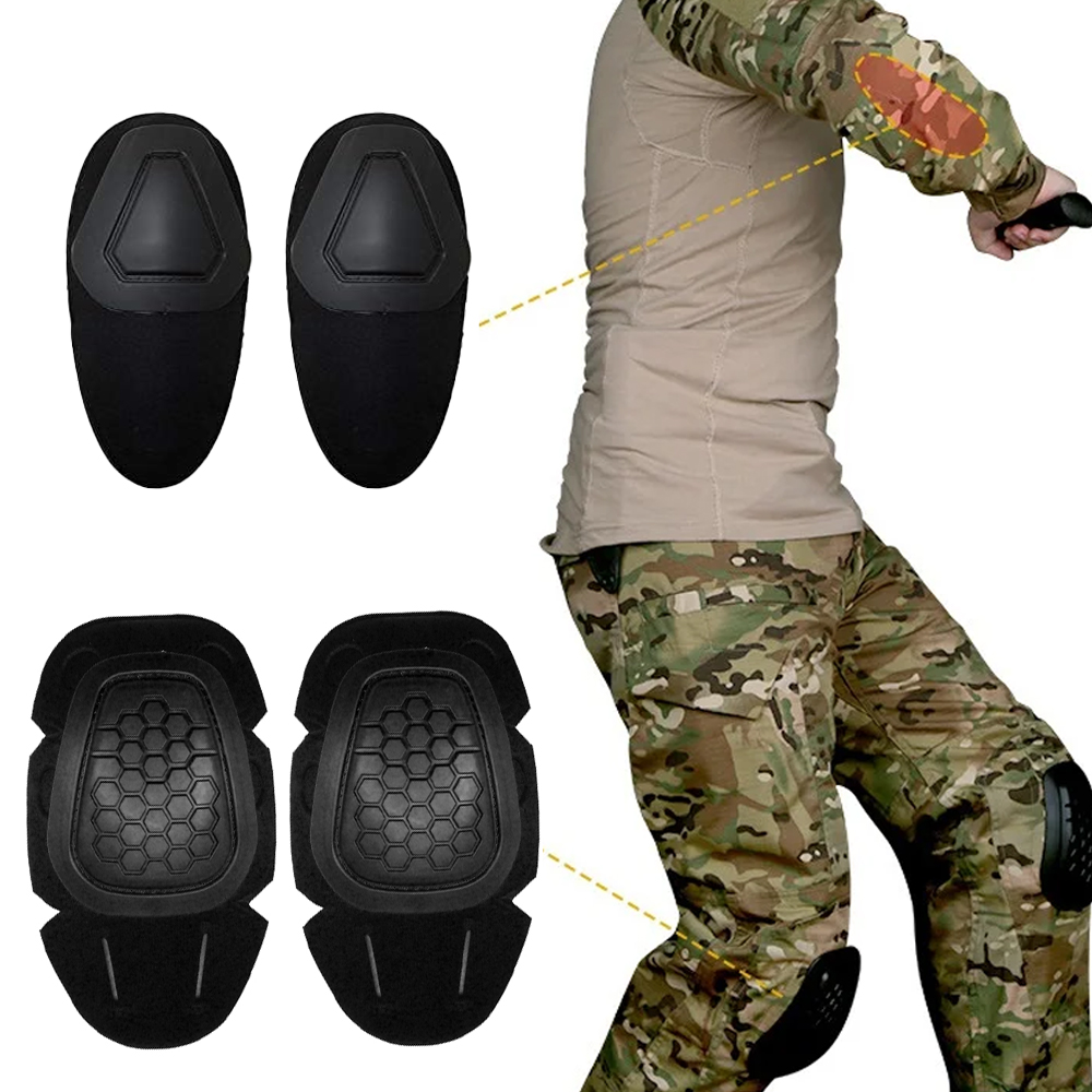 Juego de 4 piezas de rodillera - Combat Knee Pads Elbow Pads Set Military reseña y precio