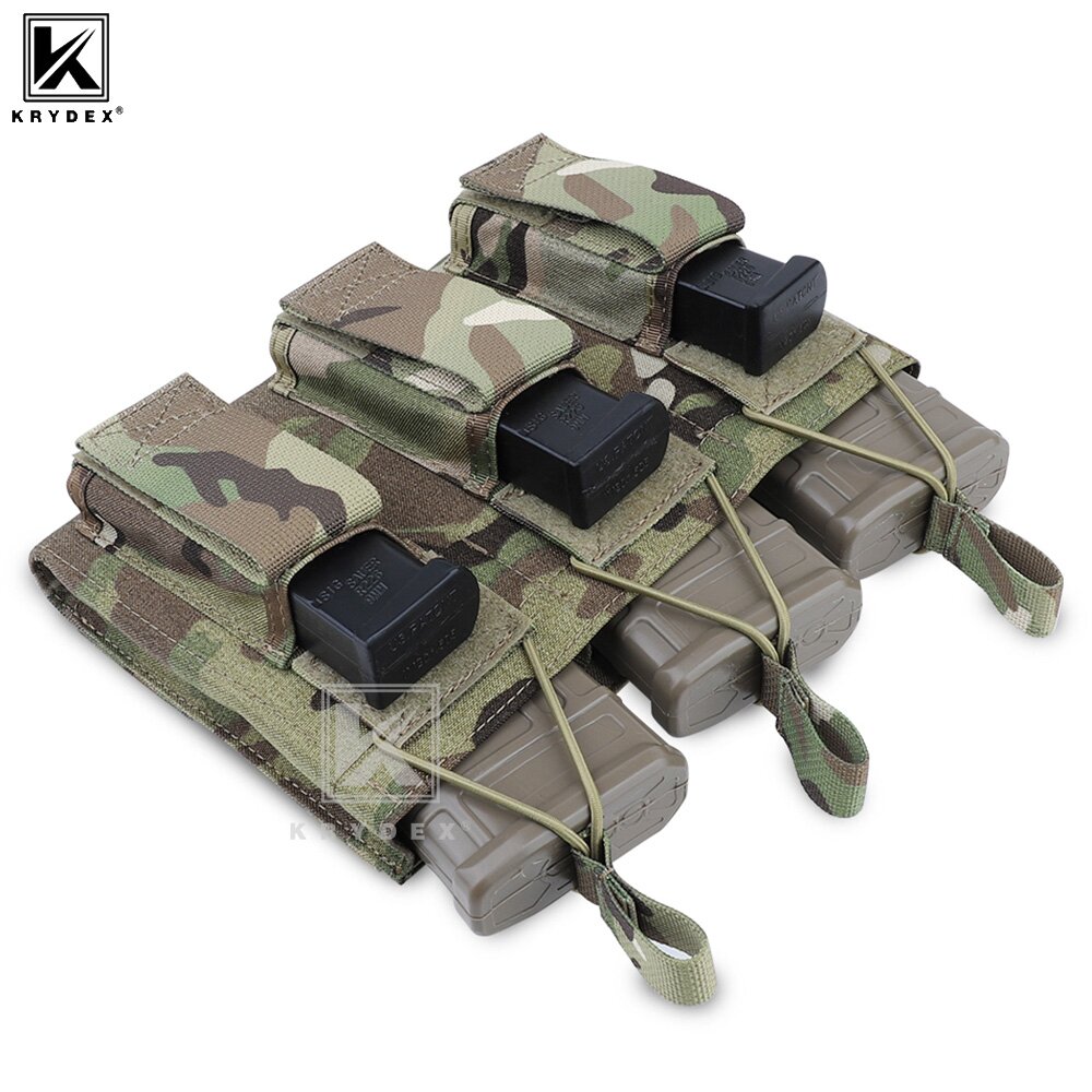 KRYDEX táctico 9mm 5,56 M4 M16 - Molle Mag Pouch Double Magazine 5.56 9Mm reseña y precio