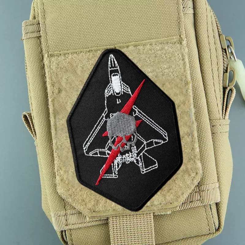 Parche de calavera bordado en  - Patch Morale Tactical Military Hook Loop reseña y precio