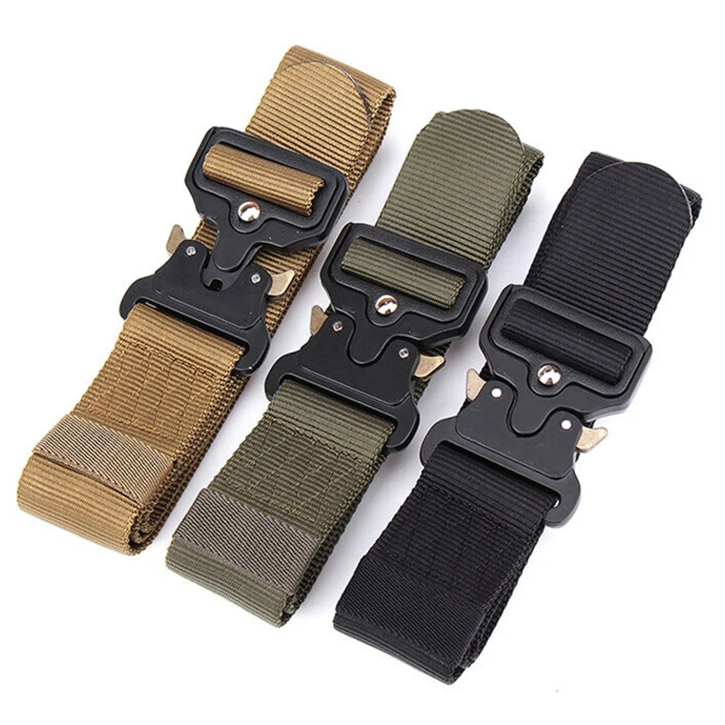 Cinturón táctico de caza al ai - Tactical Combat Belt Quick Release Buckle reseña y precio
