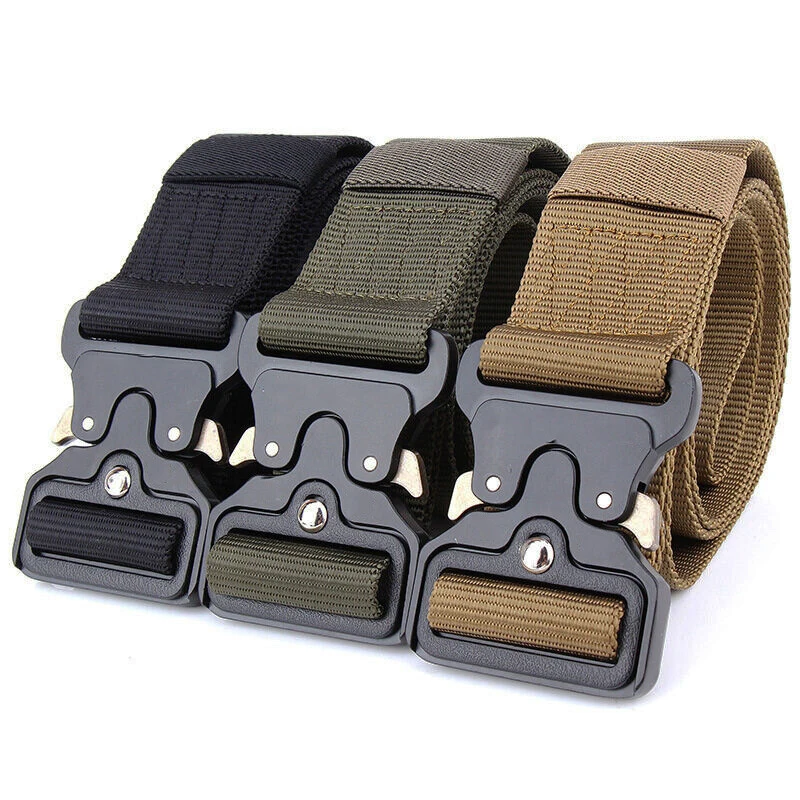 Cinturón táctico de caza al ai - Tactical Combat Belt Quick Release Buckle reseña y precio